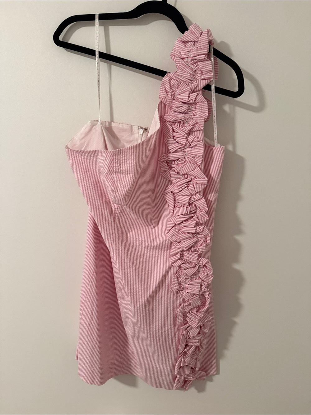 Lilly Pulitzer Pink One-Shoulder Ruffle Dress